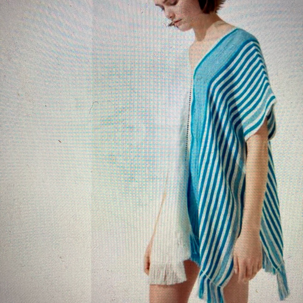 Beach cover up and clutch from Jigsaw